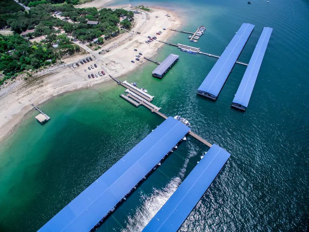 West Beach Marina on Lake Travis