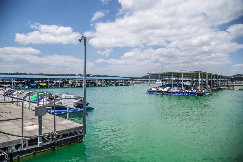 West Beach Marina on Lake Travis