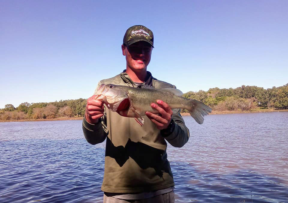 Bringing home the bacon. Winter fishing on Lake Travis with Bushwhacker Bait Co.