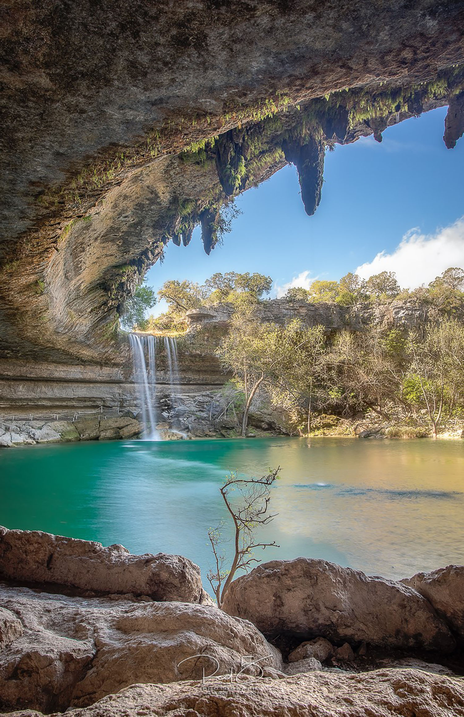 The Hamilton Pool grotto and waterfall. Photo courtesy Jason Squyres