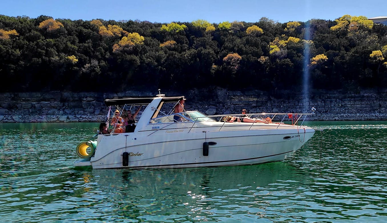 Lake Travis Yacht Rental's Spectre - 33ft Rinker Fiesta Vee
