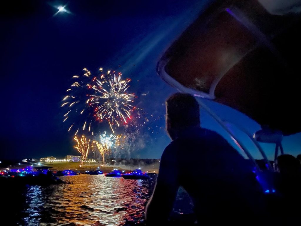 July 3rd Lake Travis Fireworks Show by Boat LakeTravis